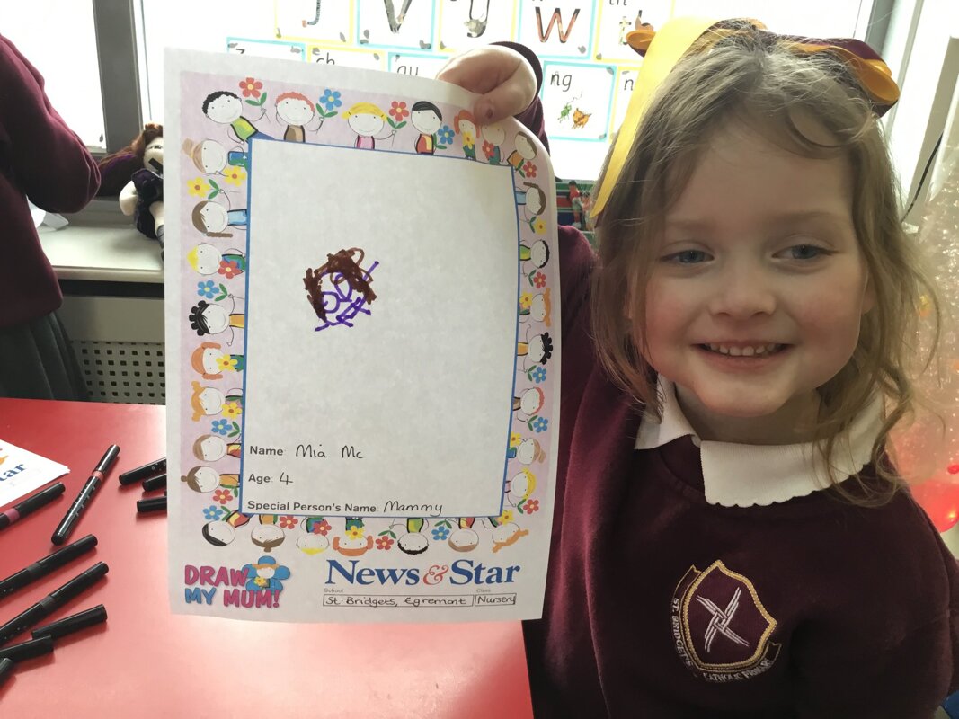 Image of Nursery’s Mother’s Day drawings throwback