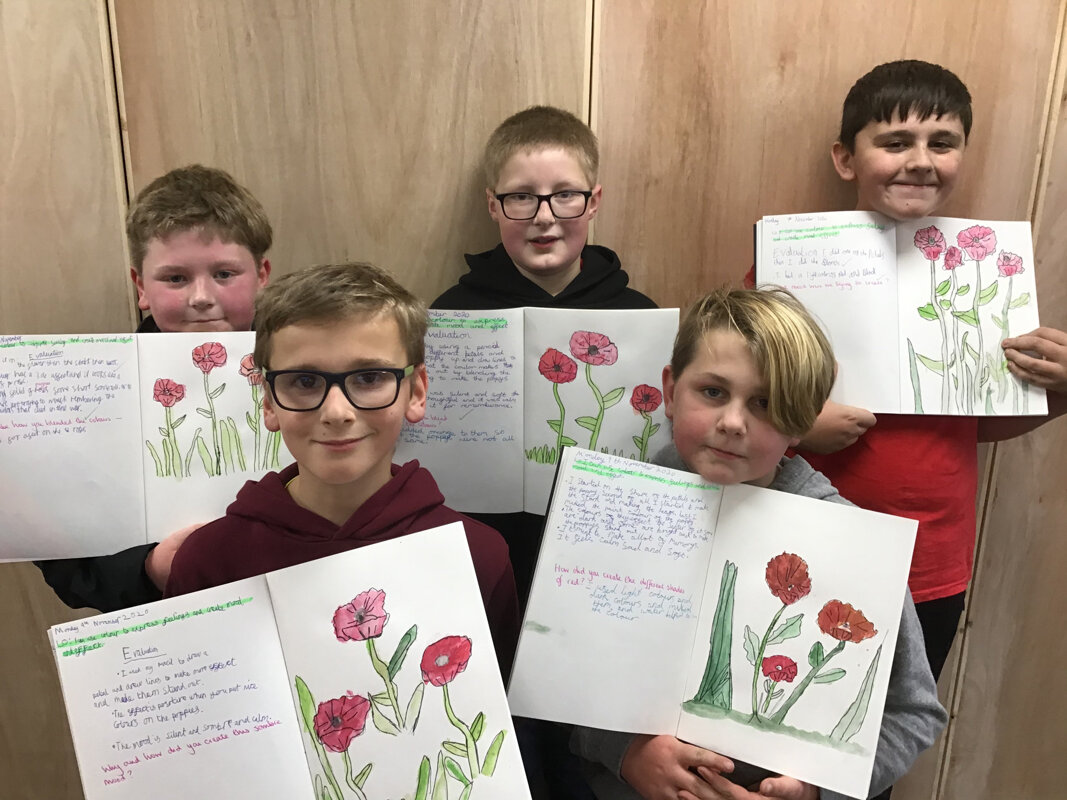 Image of Y6 Watercolour Poppies 