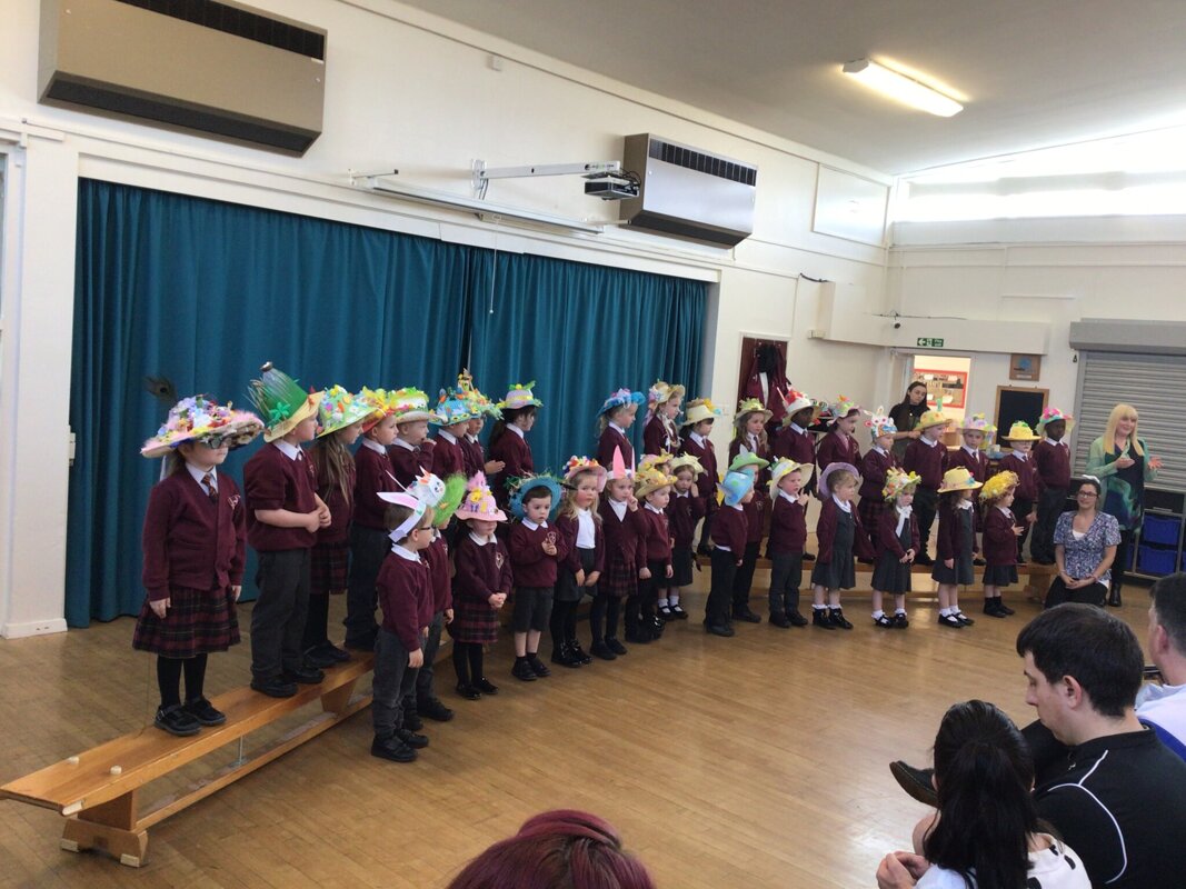 Image of Nursery and Reception Easter Bonnet Parade 2022