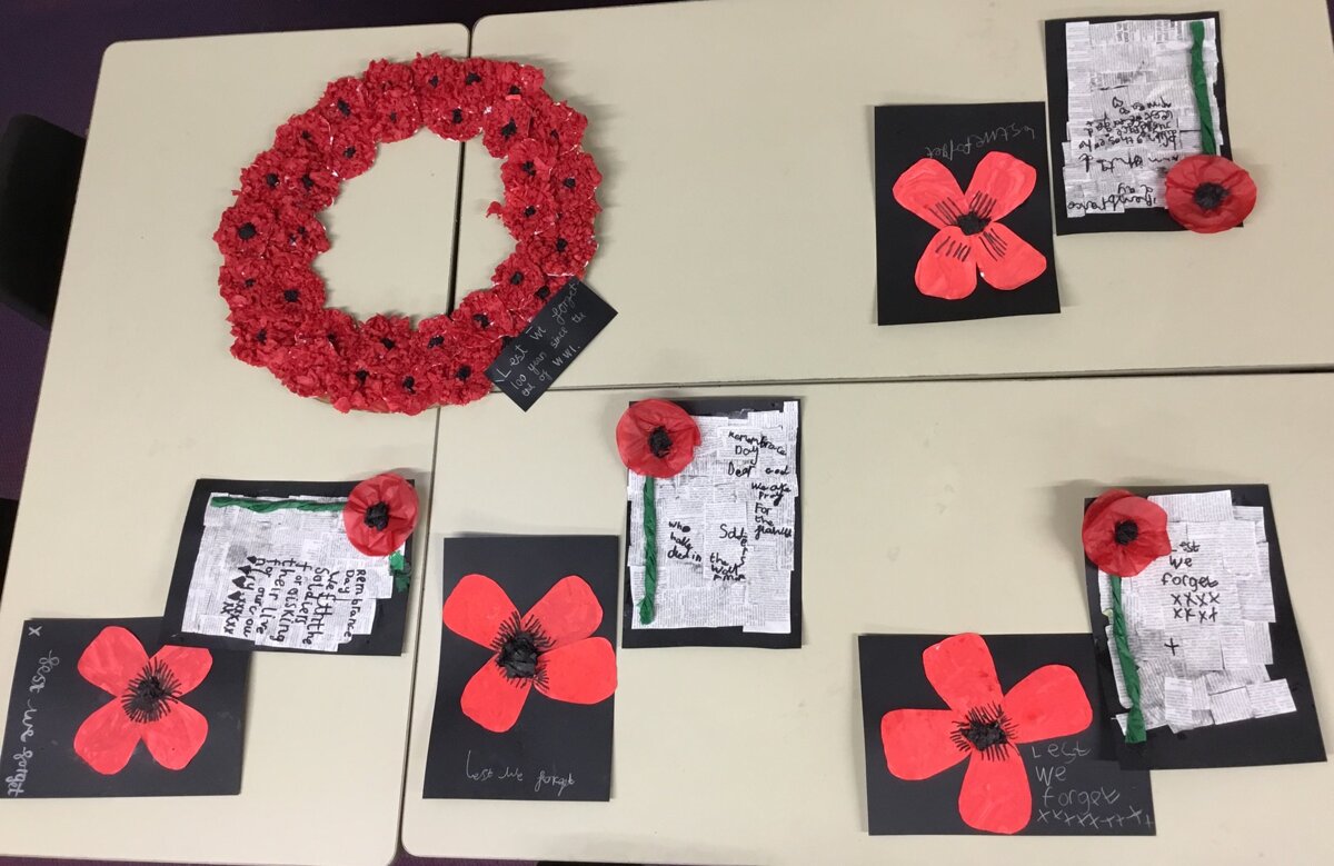 Image of Year 2 Remembrance Week