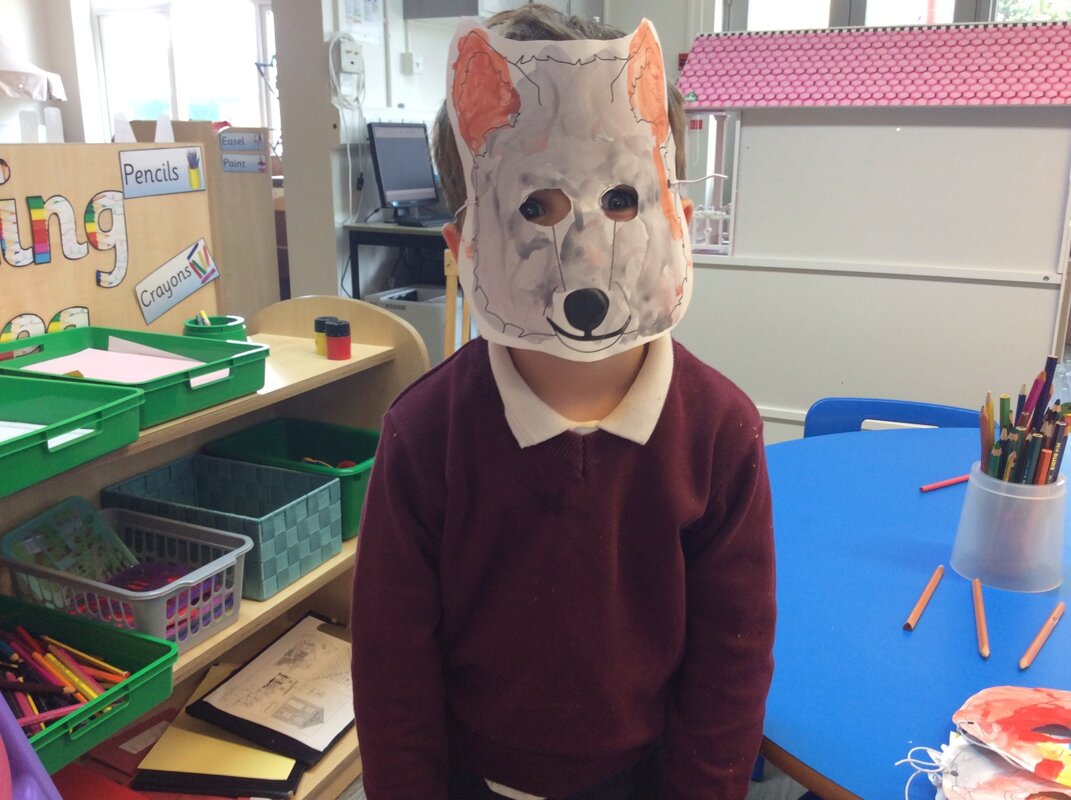 Image of Nursery story mask making 