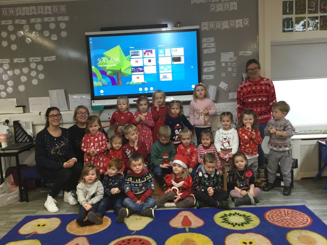 Image of Christmas Jumper Day in Nursery