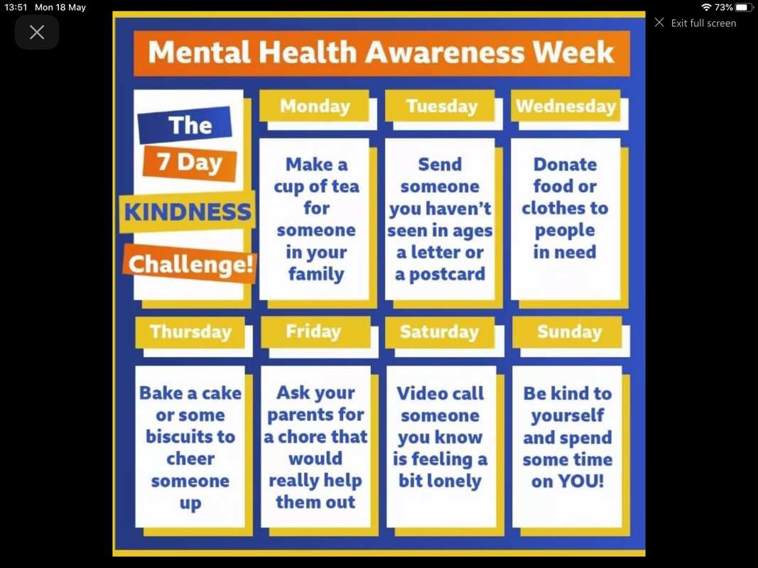 Image of Mental Health Awareness Week# Kindness