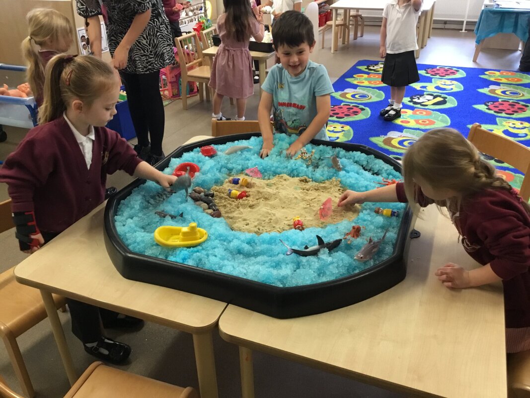 Image of Nursery transition morning in Reception 