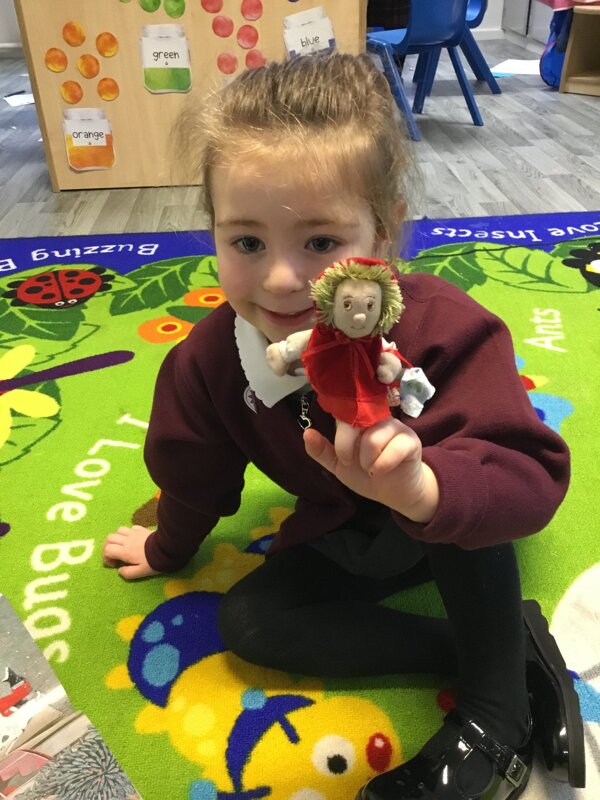 Image of Nursery telling stories with puppets 