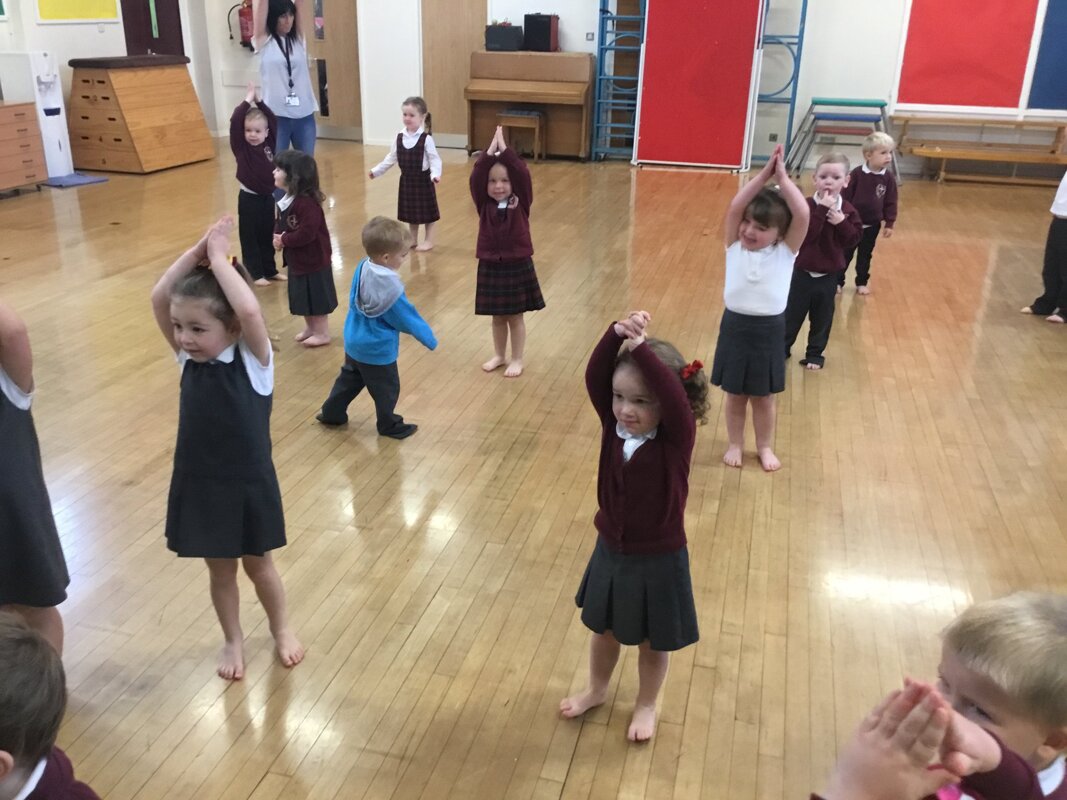 Image of Nursery’s first PE session