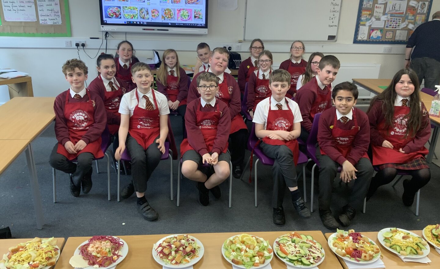 Image of Y6 Salad Making in D&T