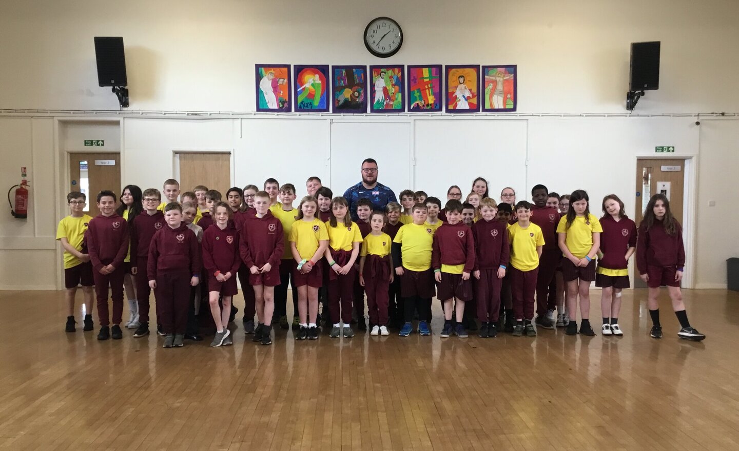 Image of Olympic Athlete Visits School