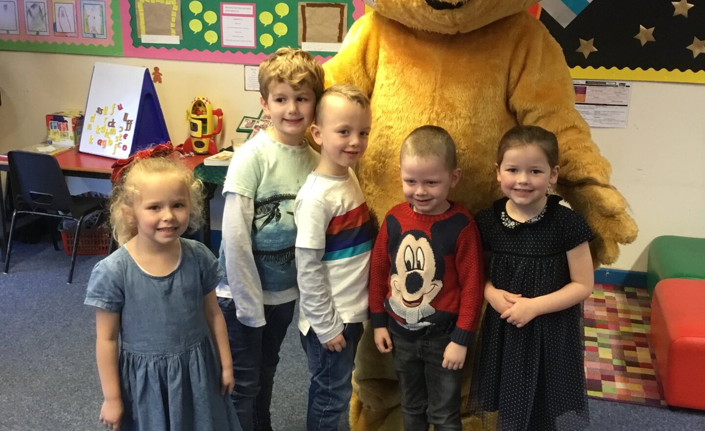 Image of A visit from Pudsey Bear