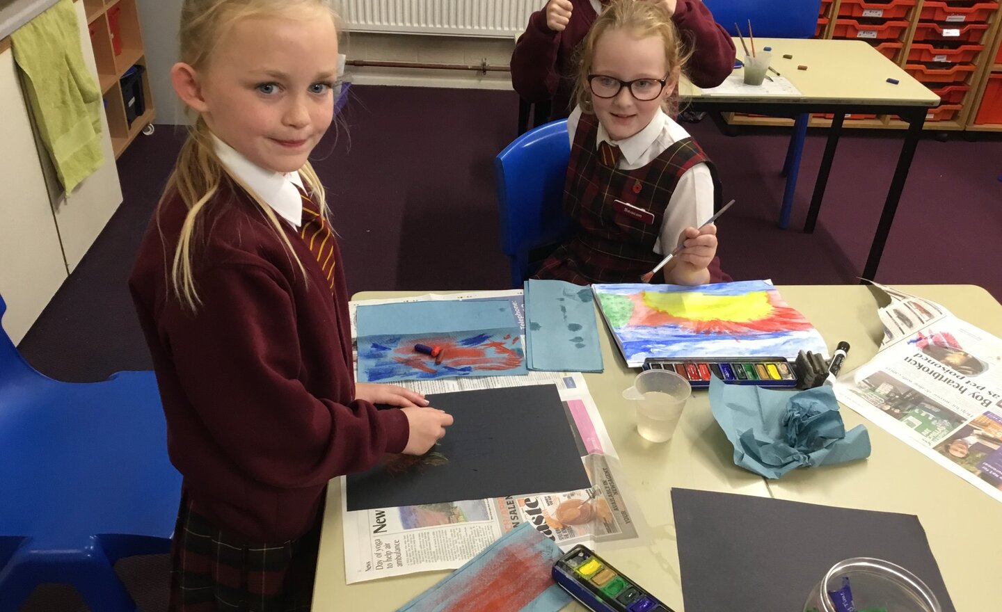 Image of Year 4 develop watercolour and oil pastel skills