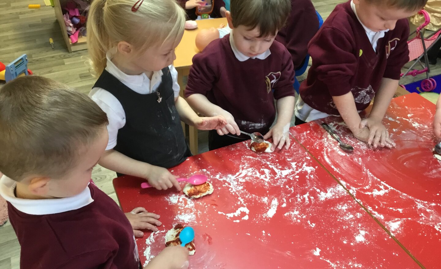 Image of Pizza making in Nursery