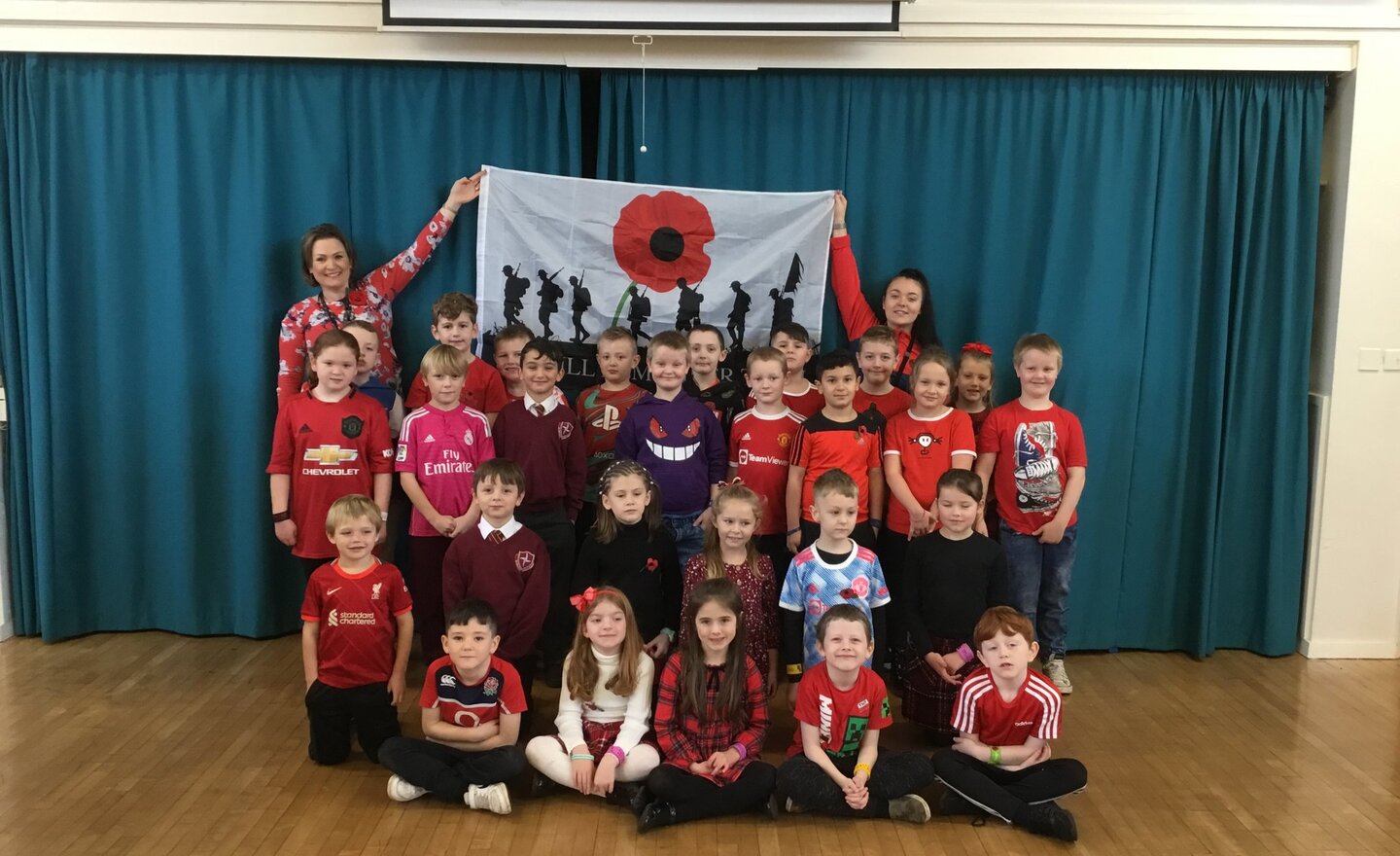 Image of Year 3 Wear Red for Remembrance Day