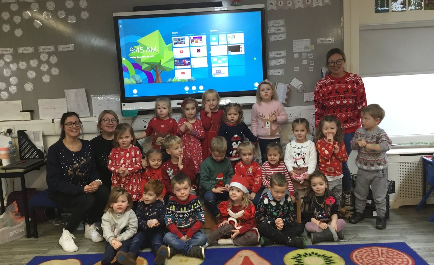 Image of Christmas Jumper Day in Nursery