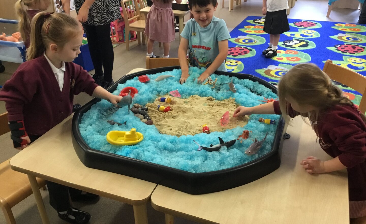Image of Nursery transition morning in Reception 