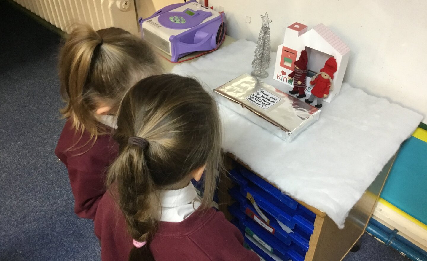 Image of The Kindness Elves last days in Reception.