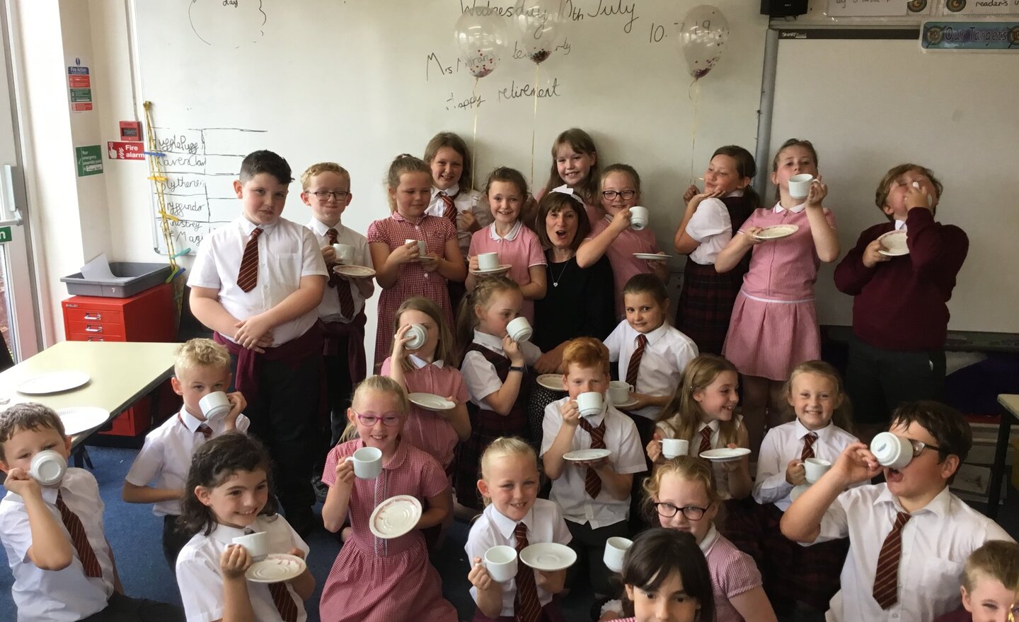 Image of Year 3 Surprise Tea Party for Mrs Moran