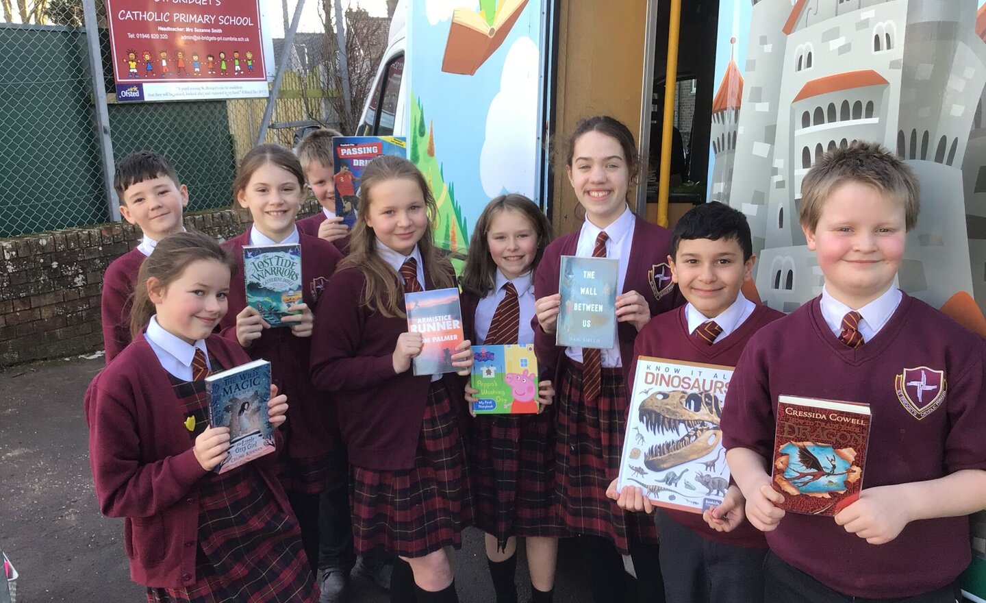 Image of The Book Bus Visits School