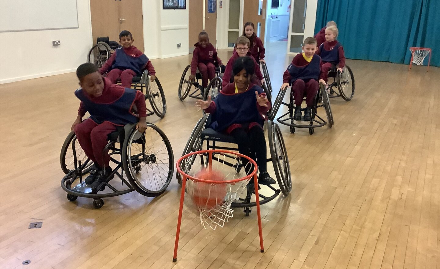 Image of Wheelchair Basketball in Year 2