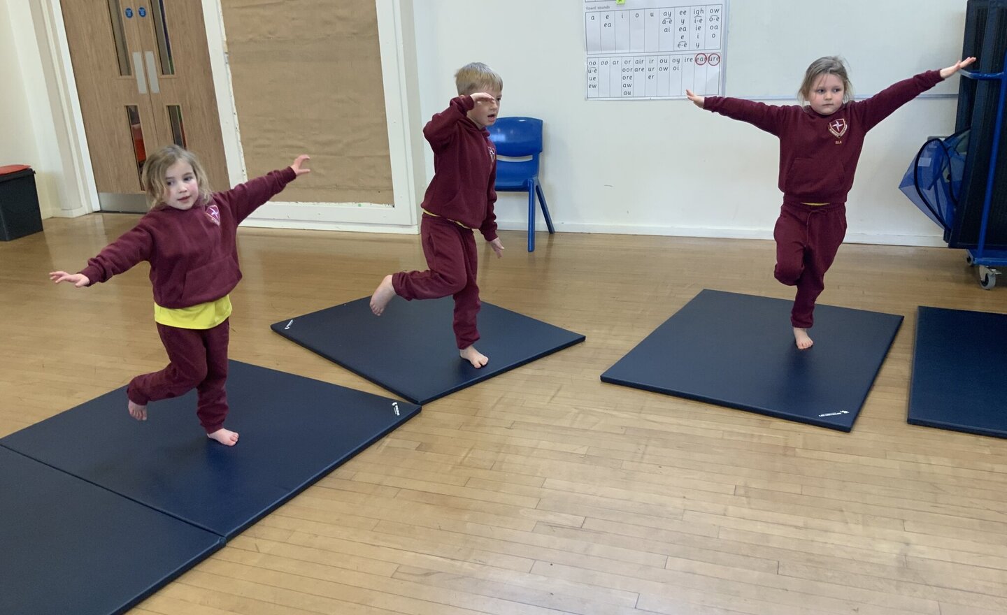 Image of Building on our gymnastics skills in Reception